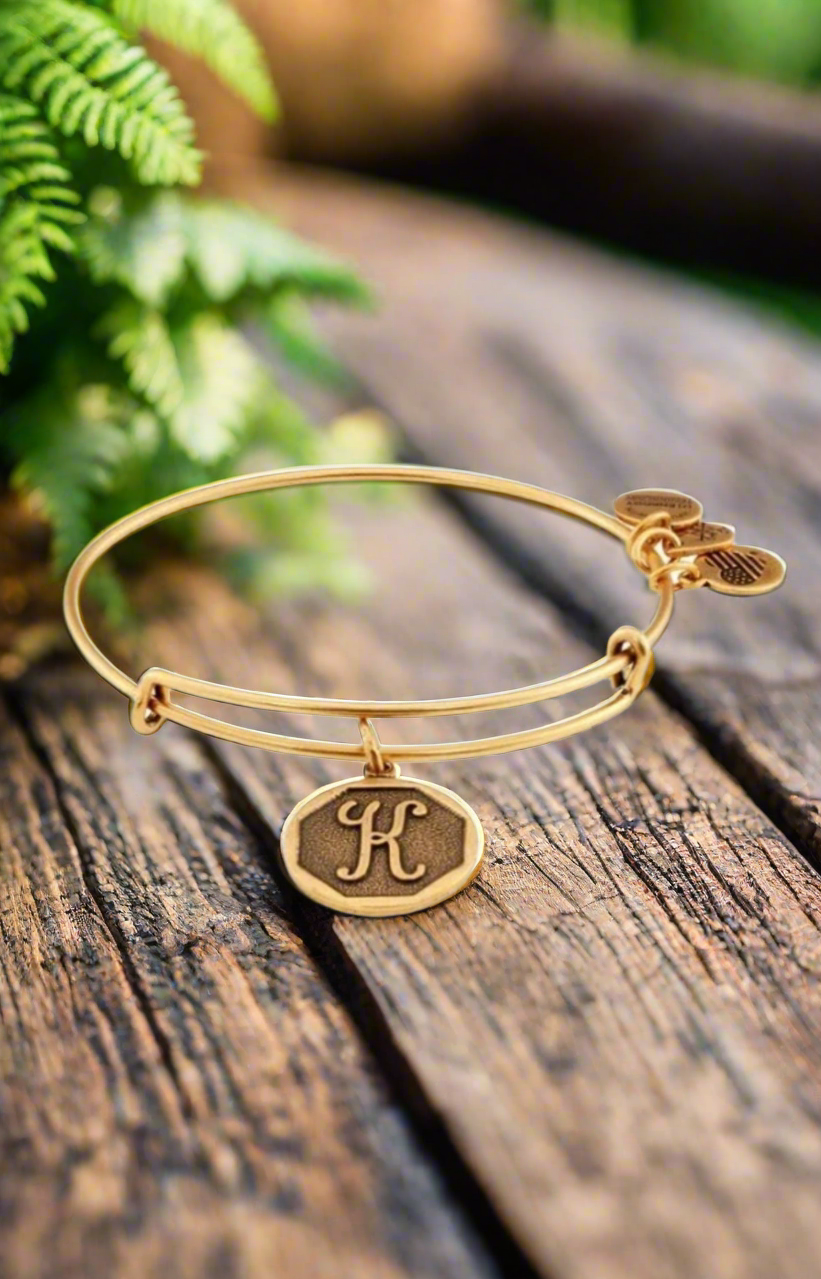 Alex and Ani - “K” Initial Bracelet Charm Bangle