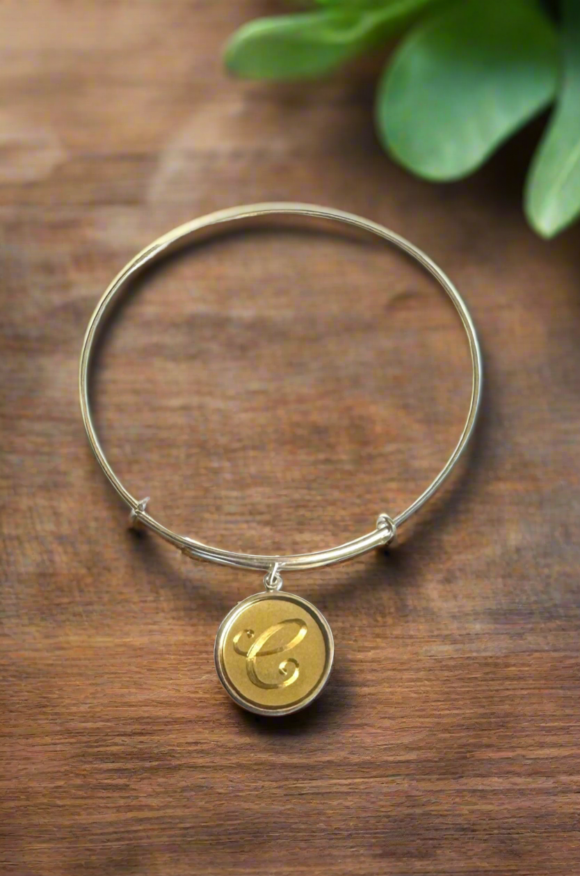 Alex and Ani - Precious Metals Initial “C” Bracelet Bangle