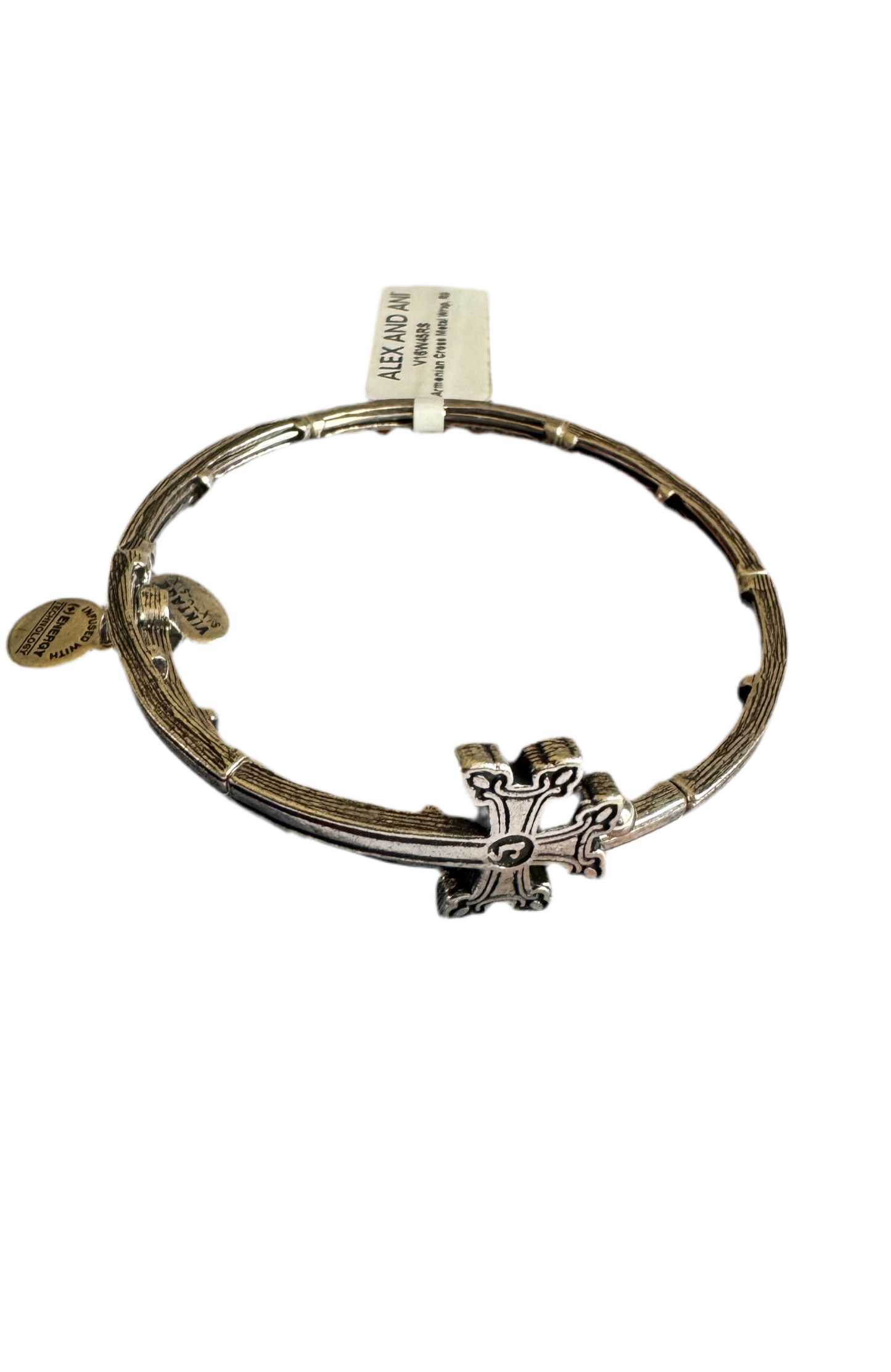 Alex and Ani - Armenian Cross Vintage 66 Rafaelian Silver Finish Wrap Bangle