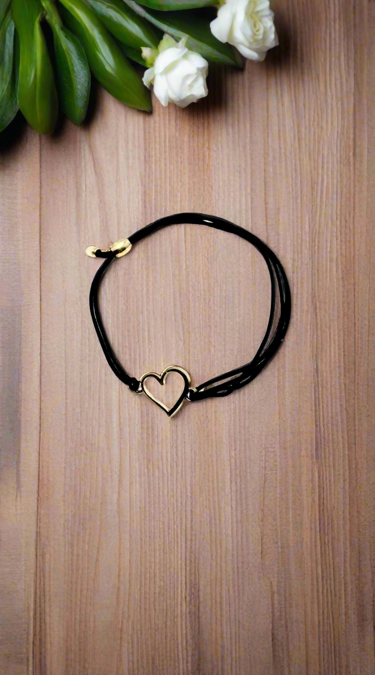 Alex and Ani - Open Heart Charm Kindred Pull Cord Bracelet