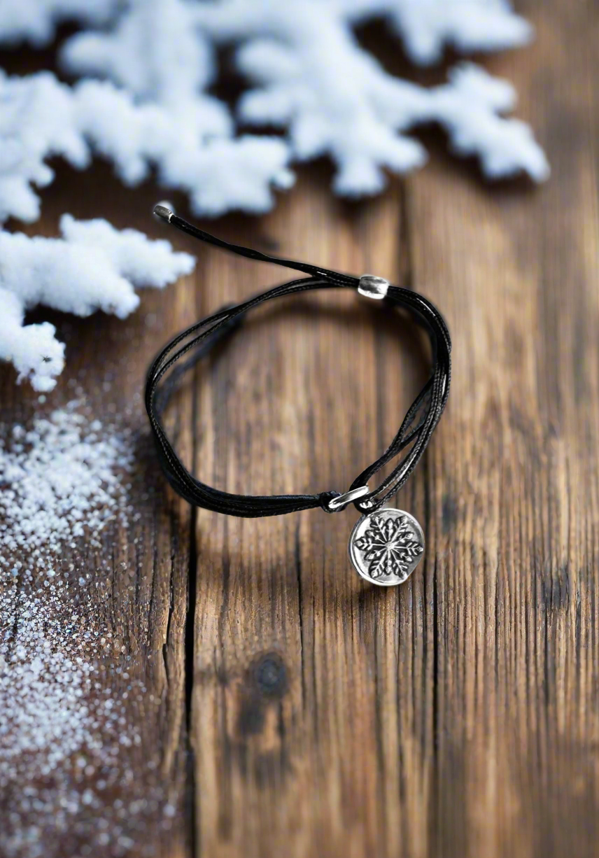 Alex and Ani - Snowflake Charm Pull Kindred Cord