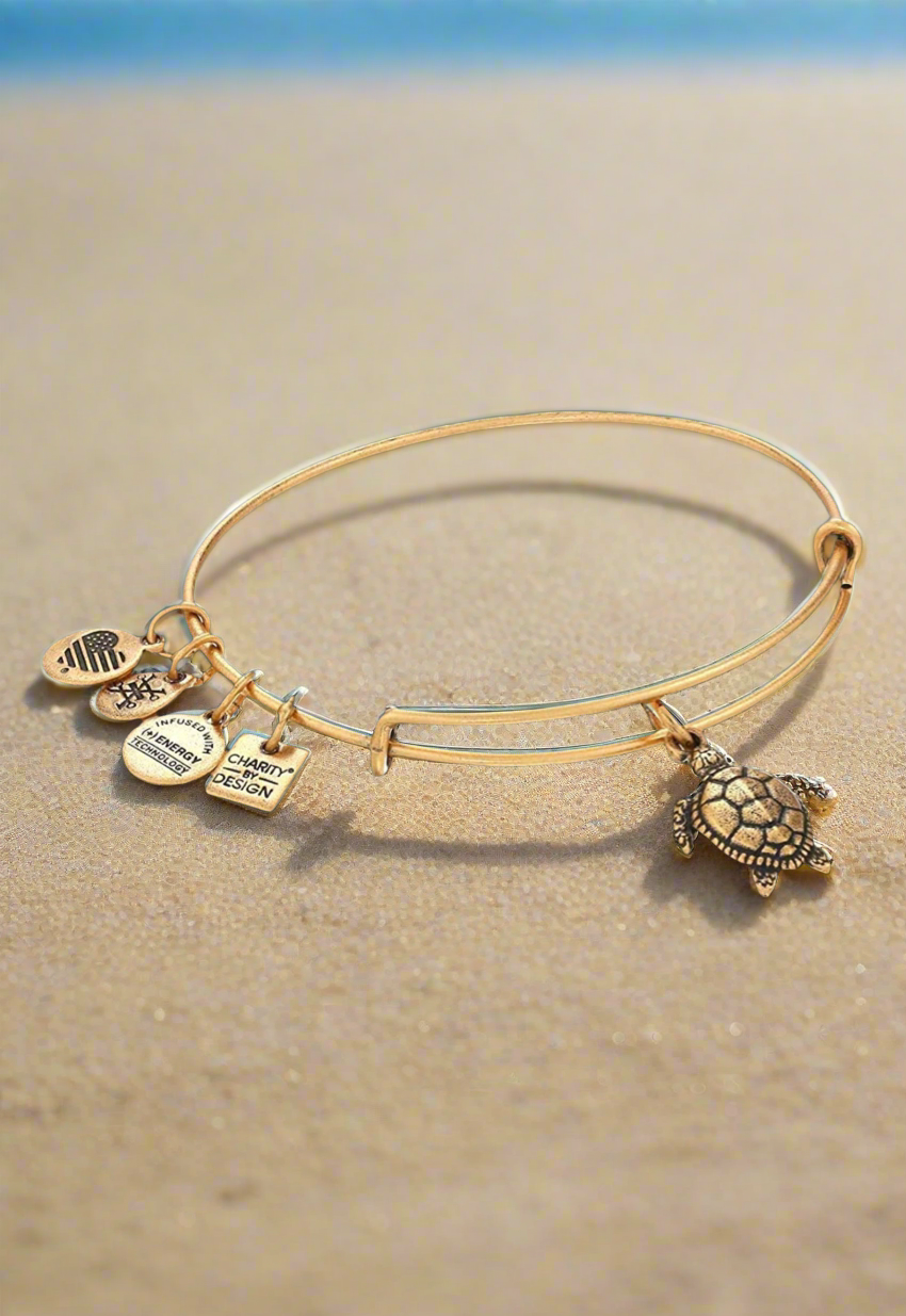 Alex and Ani - Sea Turtle Charm Bangle Bracelet