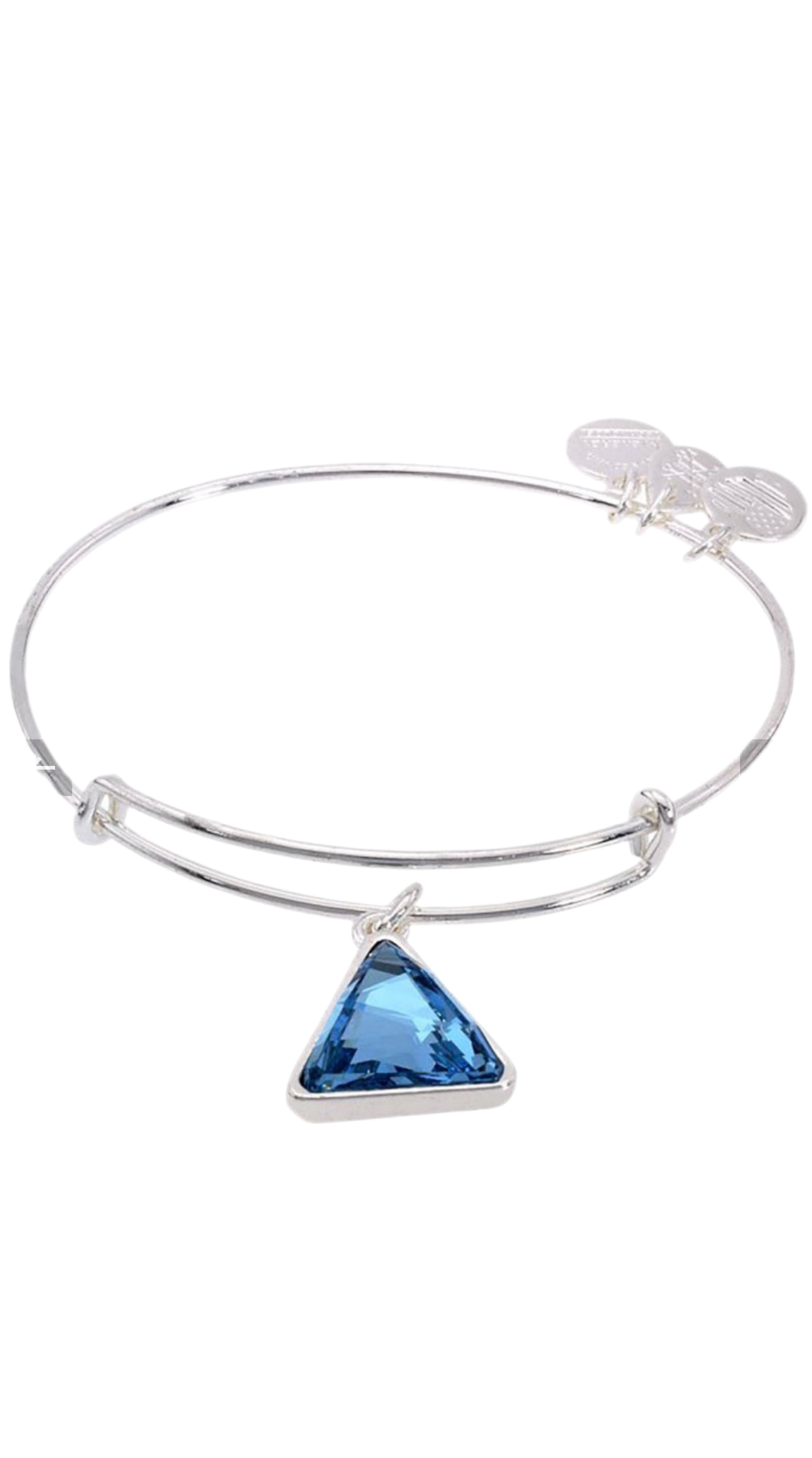 Alex and Ani - Swarovski Crystal Triangle Charm Bracelet Bangle