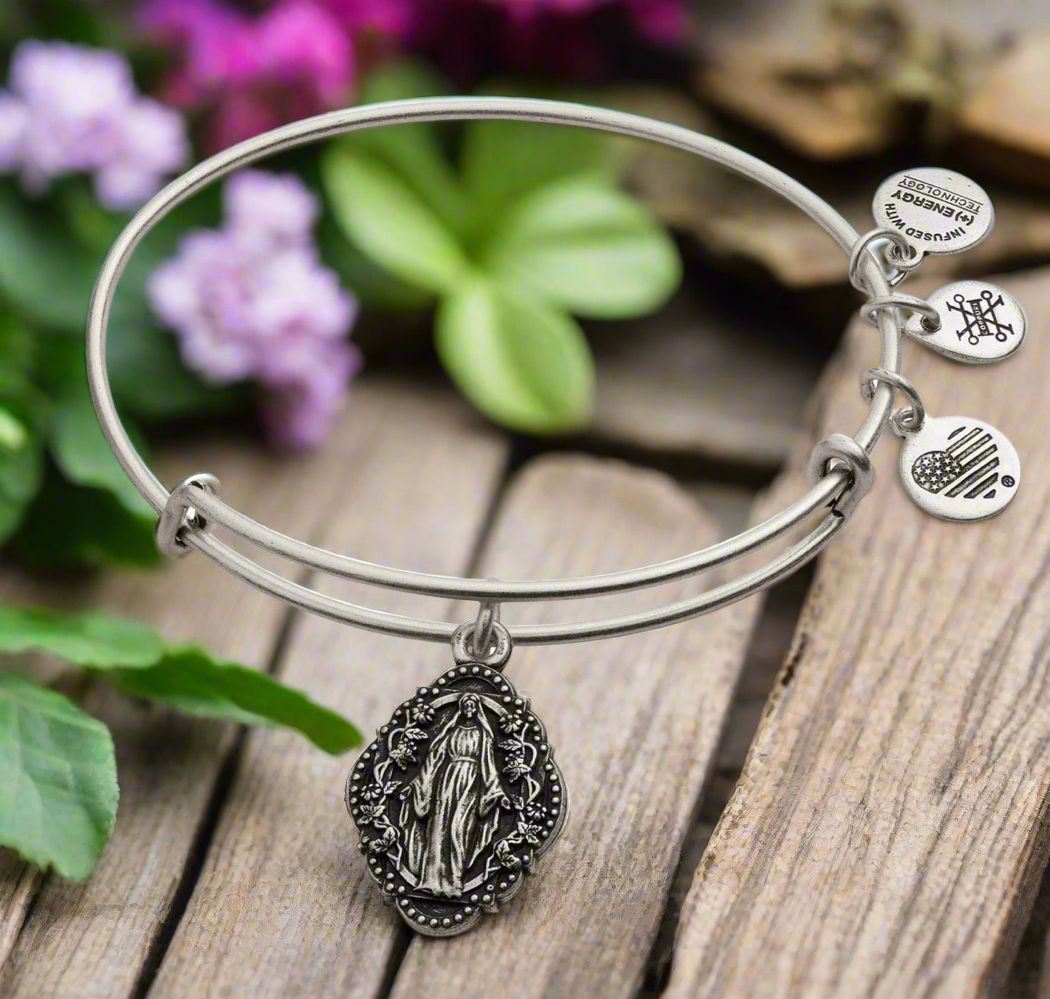Alex and Ani - Mother Mary, Spiritual, & Religious Charm Bangle Bracelet - 2 Styles