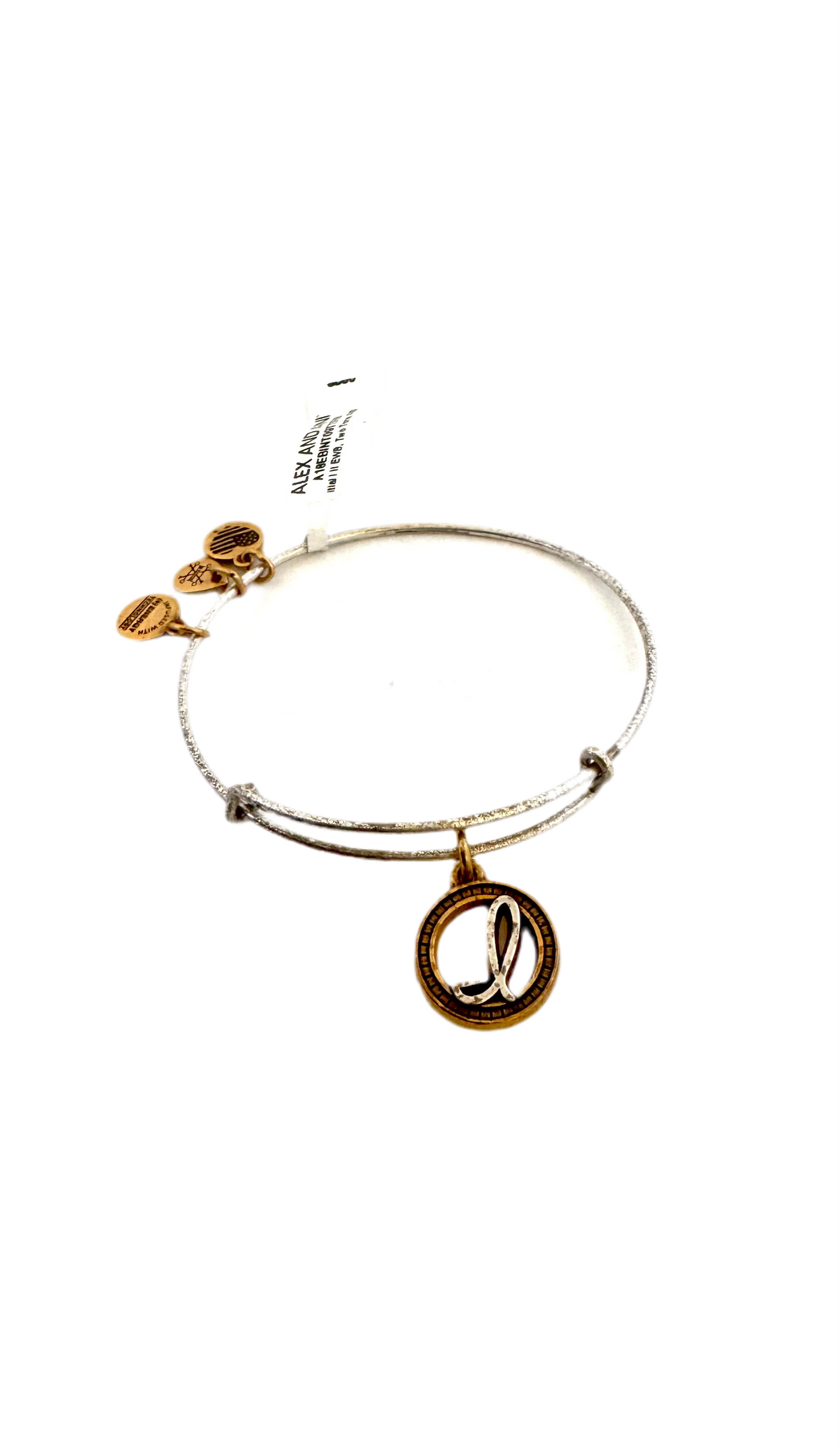 Alex and Ani - “I” Initial Charm Bangle Bracelet
