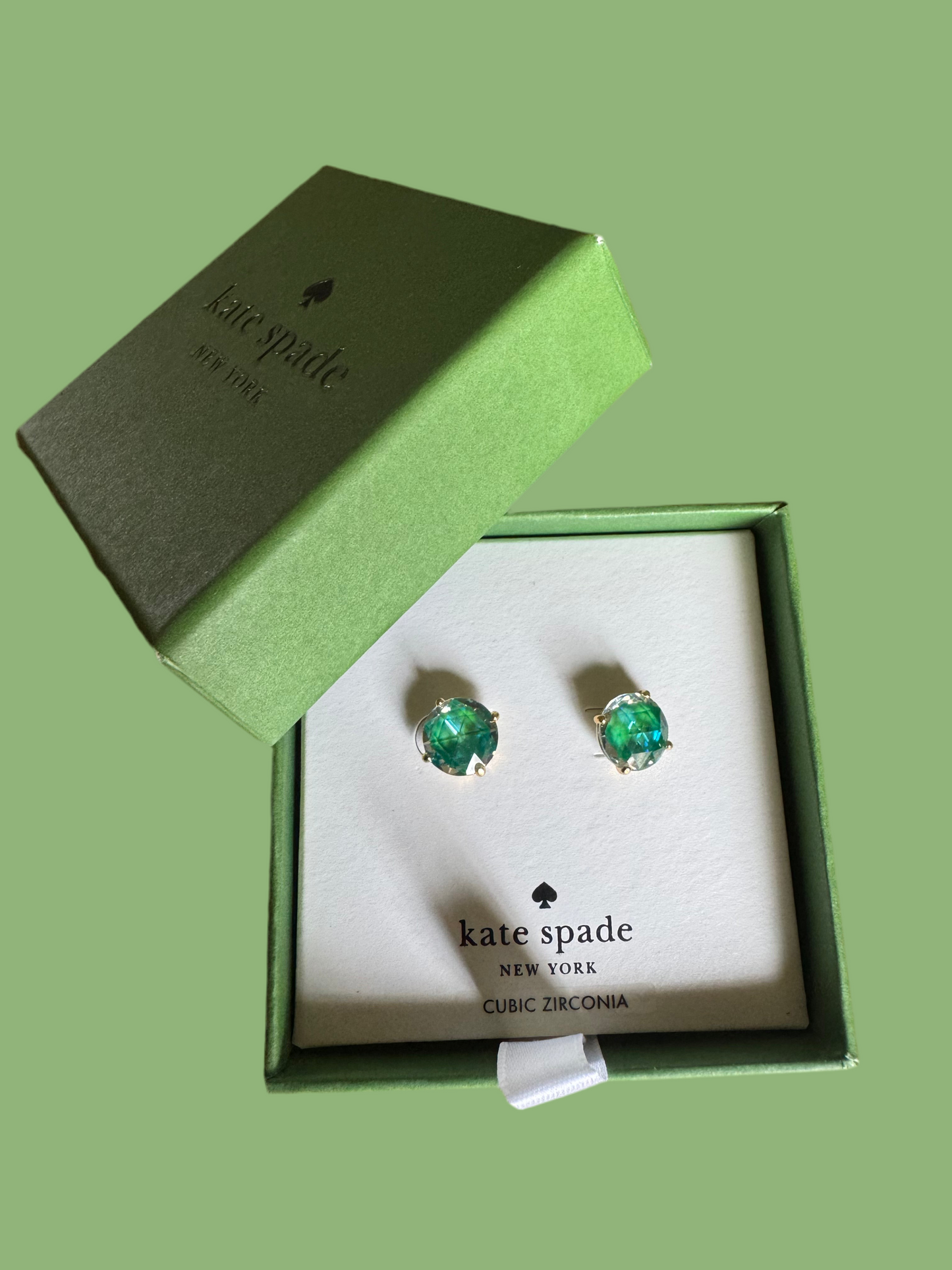 Kate Spade New York Bright Ideas Emerald Stud Earrings