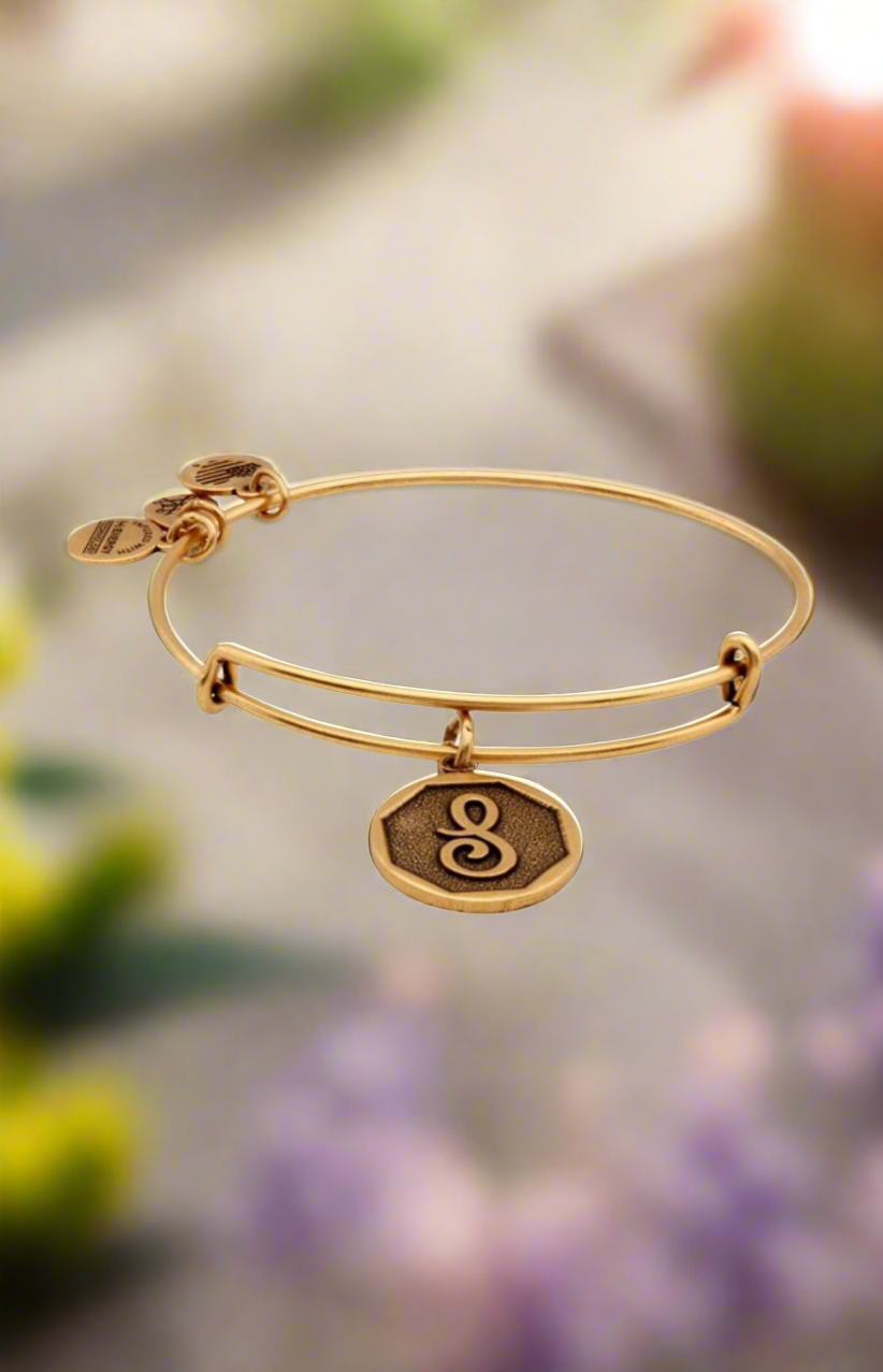 Alex and Ani - “S” Initial Charm Bangle Bracelet