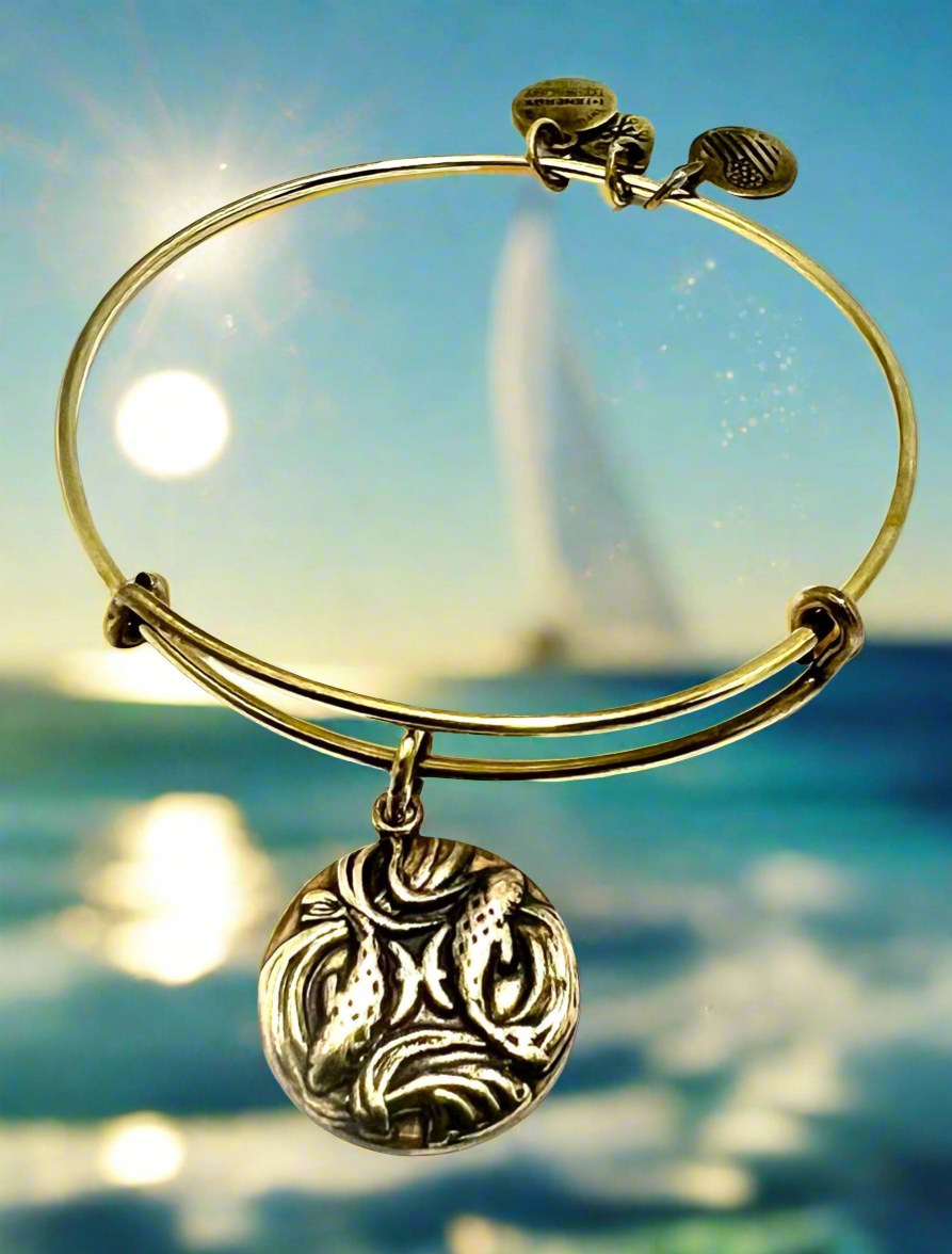 Alex and Ani - Pisces Zodiac Charm (February 19 - March 20) Bangle Bracelet