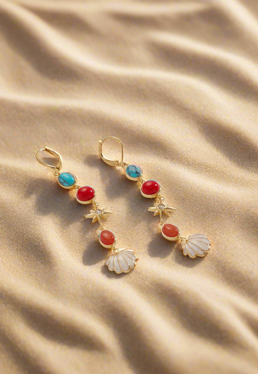 Alex and Ani - Moonlight Beach Linear Earrings