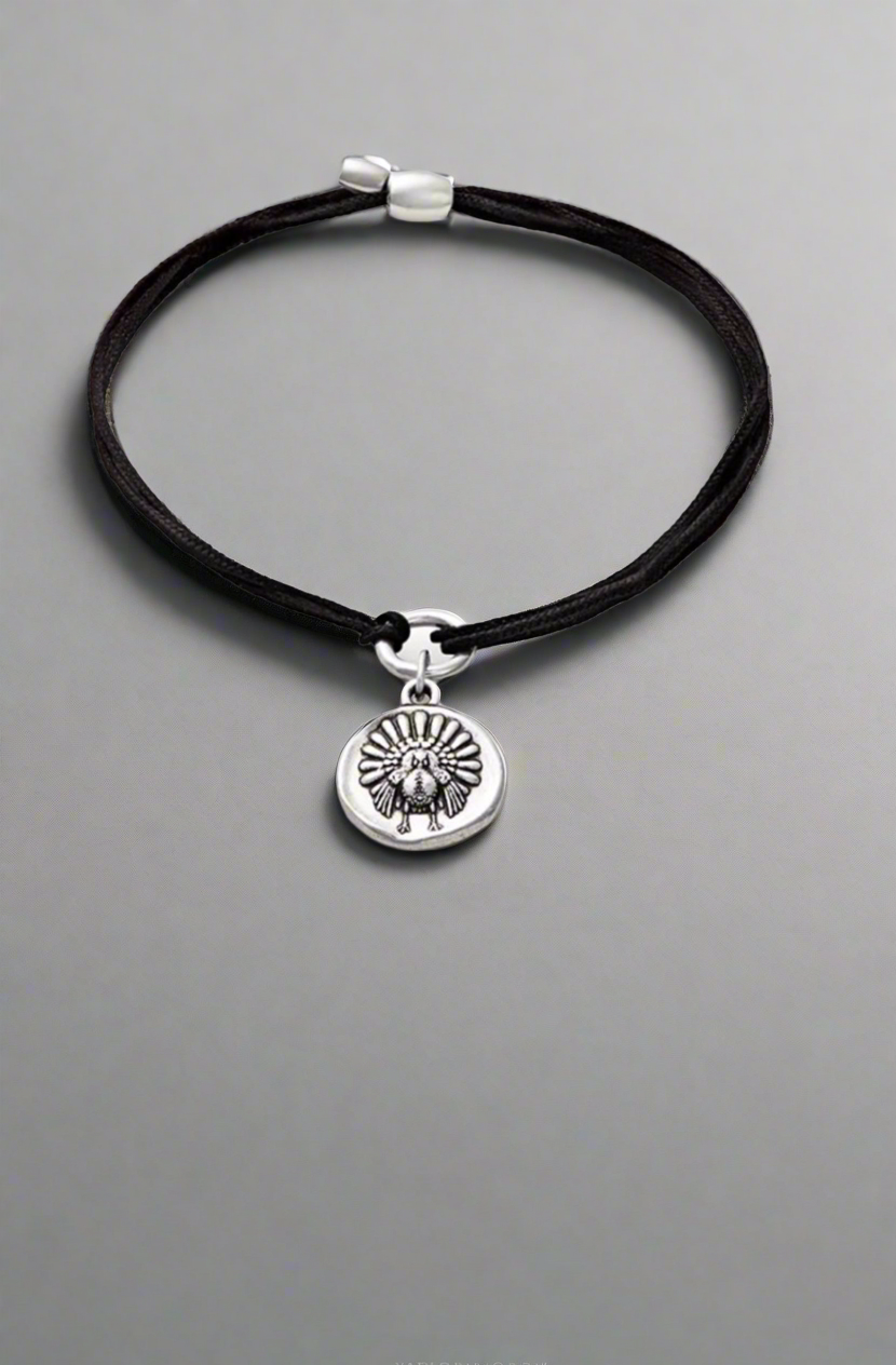 Alex and Ani - Gobble Gobble Charm Kindred Pull Cord Bracelet