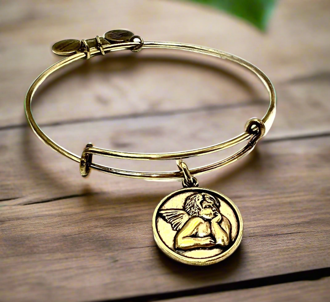 Alex and Ani - Cherub Charm Bangle Bracelet