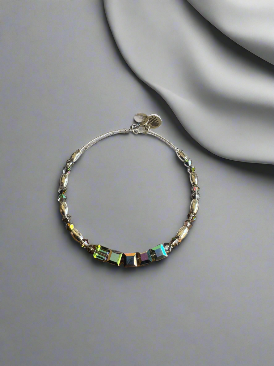 Alex and Ani - Mirrored Swarovski Crystal Beaded Bangle Bracelet