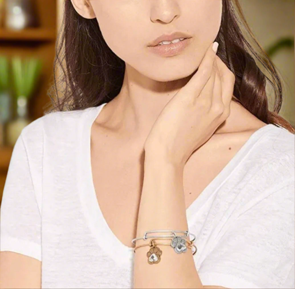Alex and Ani - Prints of Love Charm Bangle