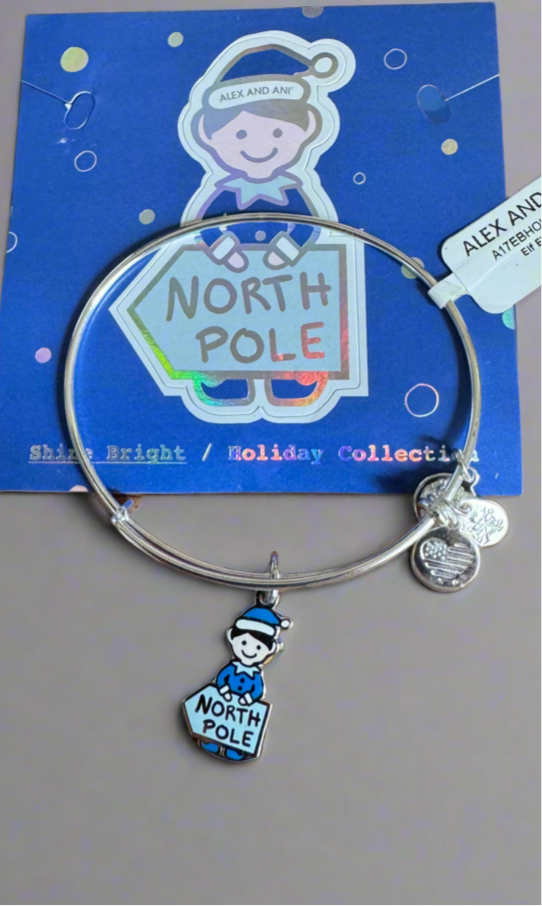 Alex and Ani - North Pole Elf Charm Bangle Bracelet