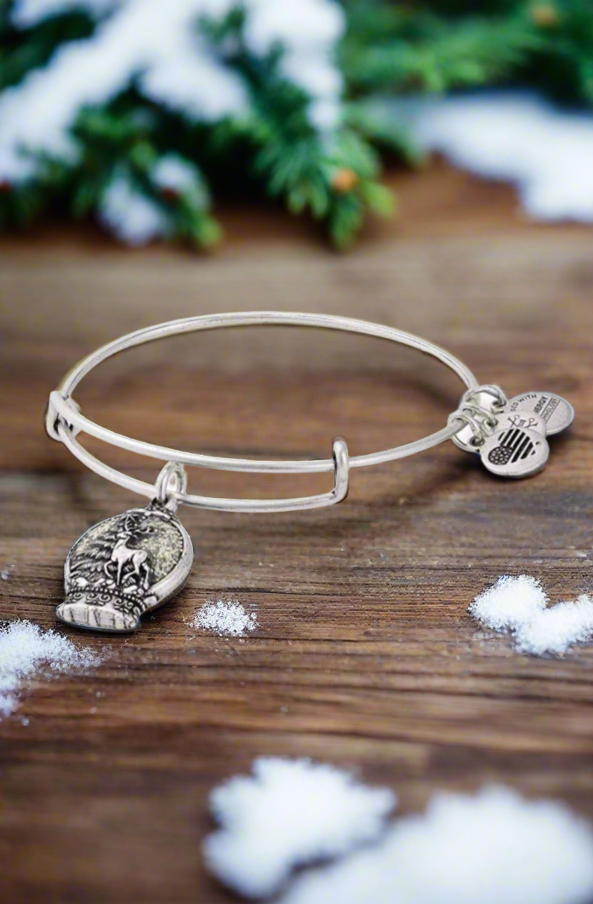 Alex and Ani - Snow Globe Charm Bangle Bracelet