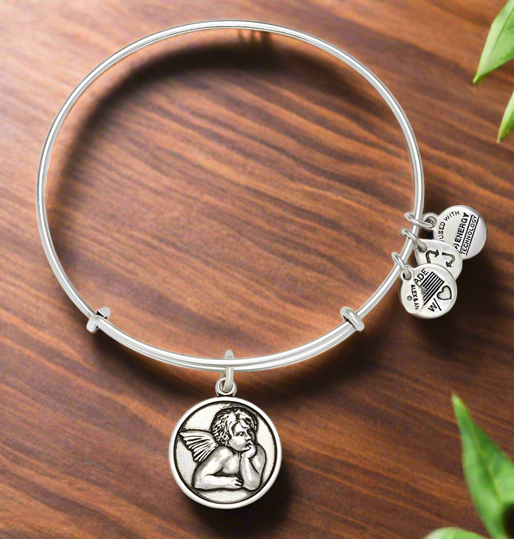 Alex and Ani - Cherub Charm Bangle Bracelet