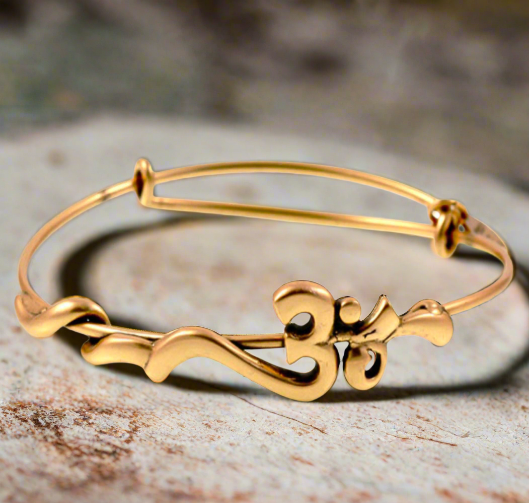 Alex and Ani - Ohm Wrap Charm Bangle Bracelet, Spiritual Armour