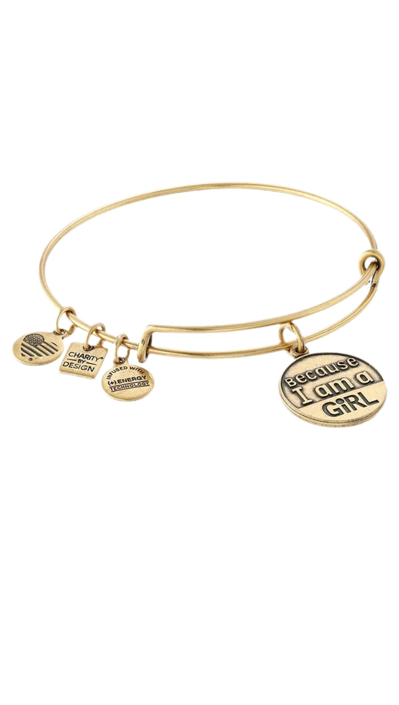 Alex and Ani - Because I Am A Girl Charm Bangle Bracelet