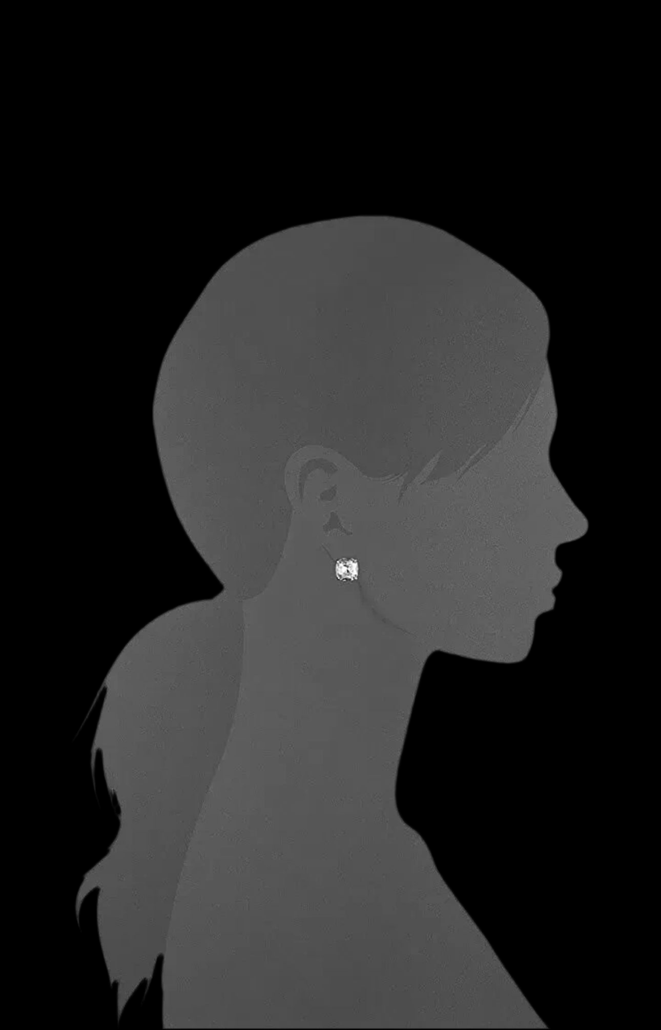 Kate Spade New York Gumdrop Gold Square Stud Earrings - Clear