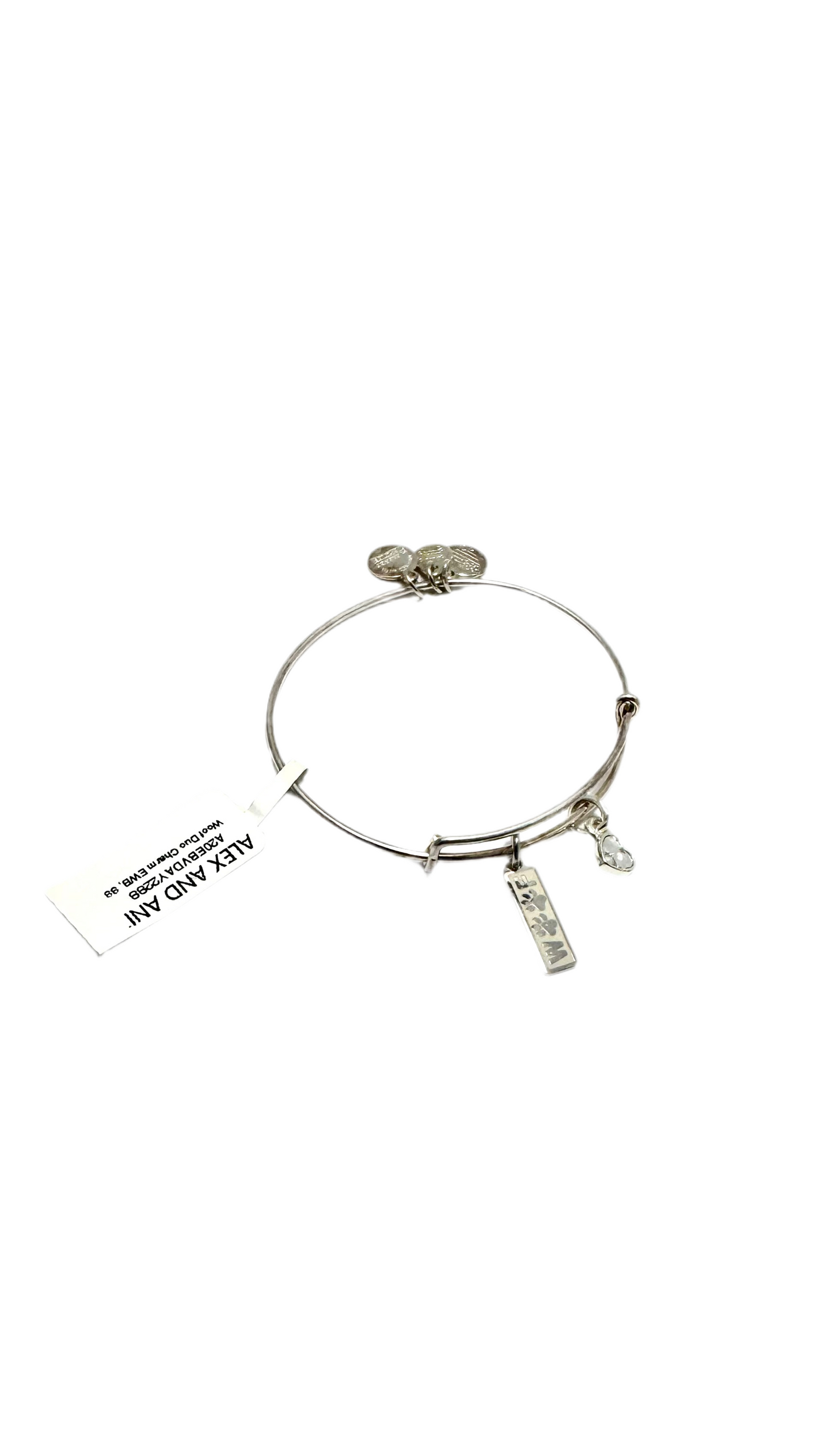 Alex and Ani -Woof Duo Charm Bangle Bracelet