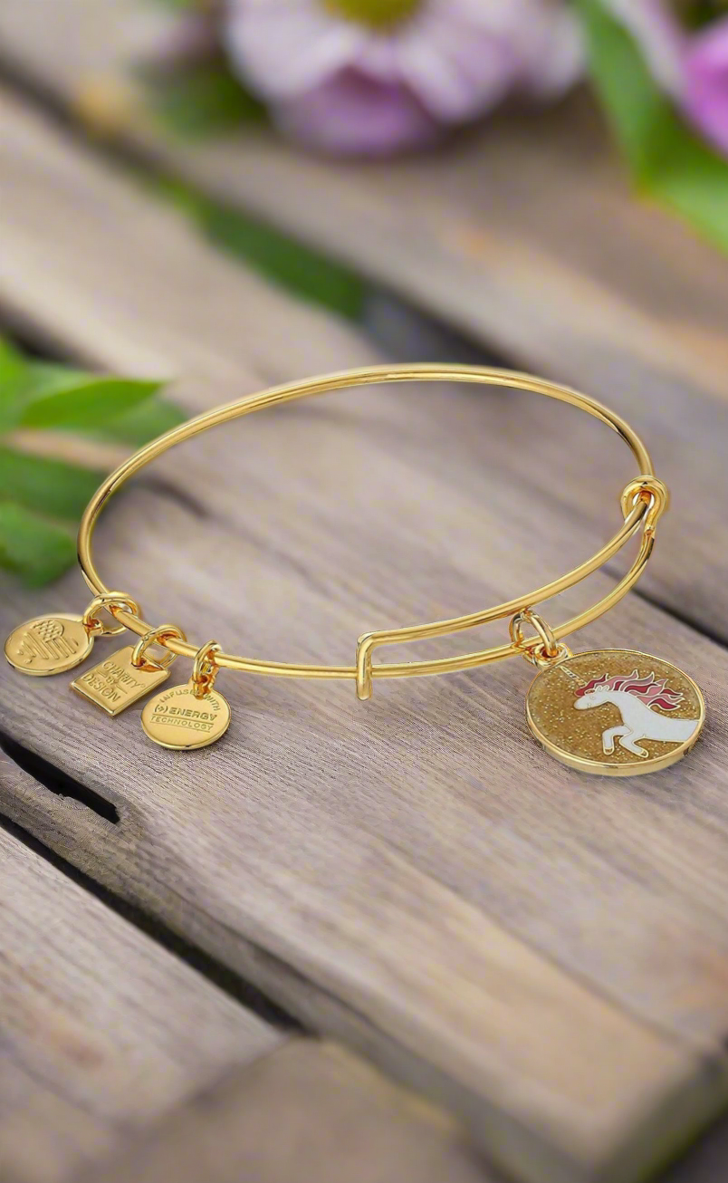 Alex and Ani - Unicorn CharmBangle Bracelet