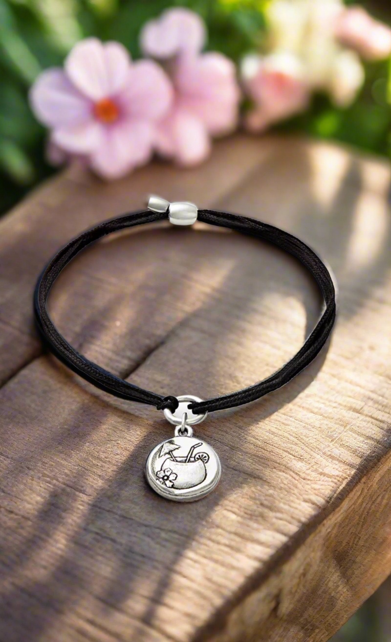 Alex and Ani - Summer Drink Charm Kindred Pull Cord Bracelet
