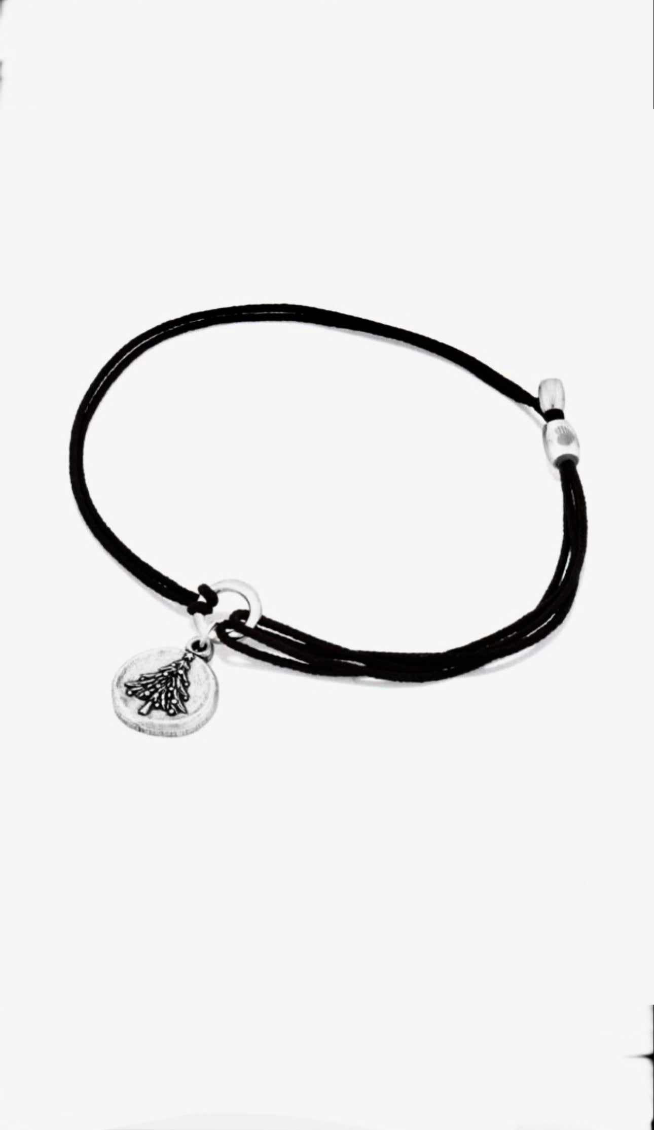 Alex and Ani - Christmas Tree Charm Kindred Pull Cord Bracelet