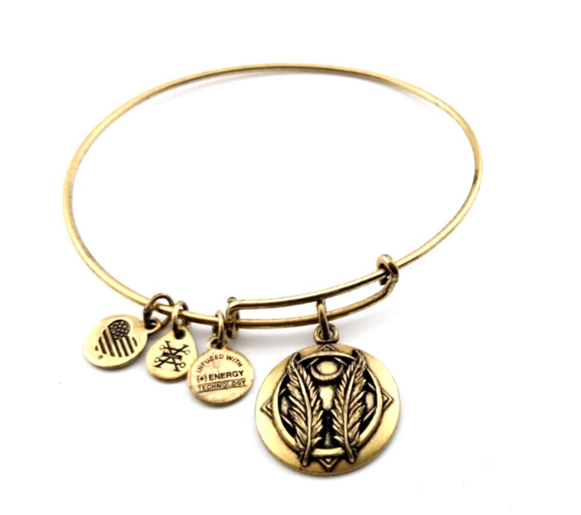 Alex and Ani - Godspeed Charm Bangle Bracelet - 2 Styles
