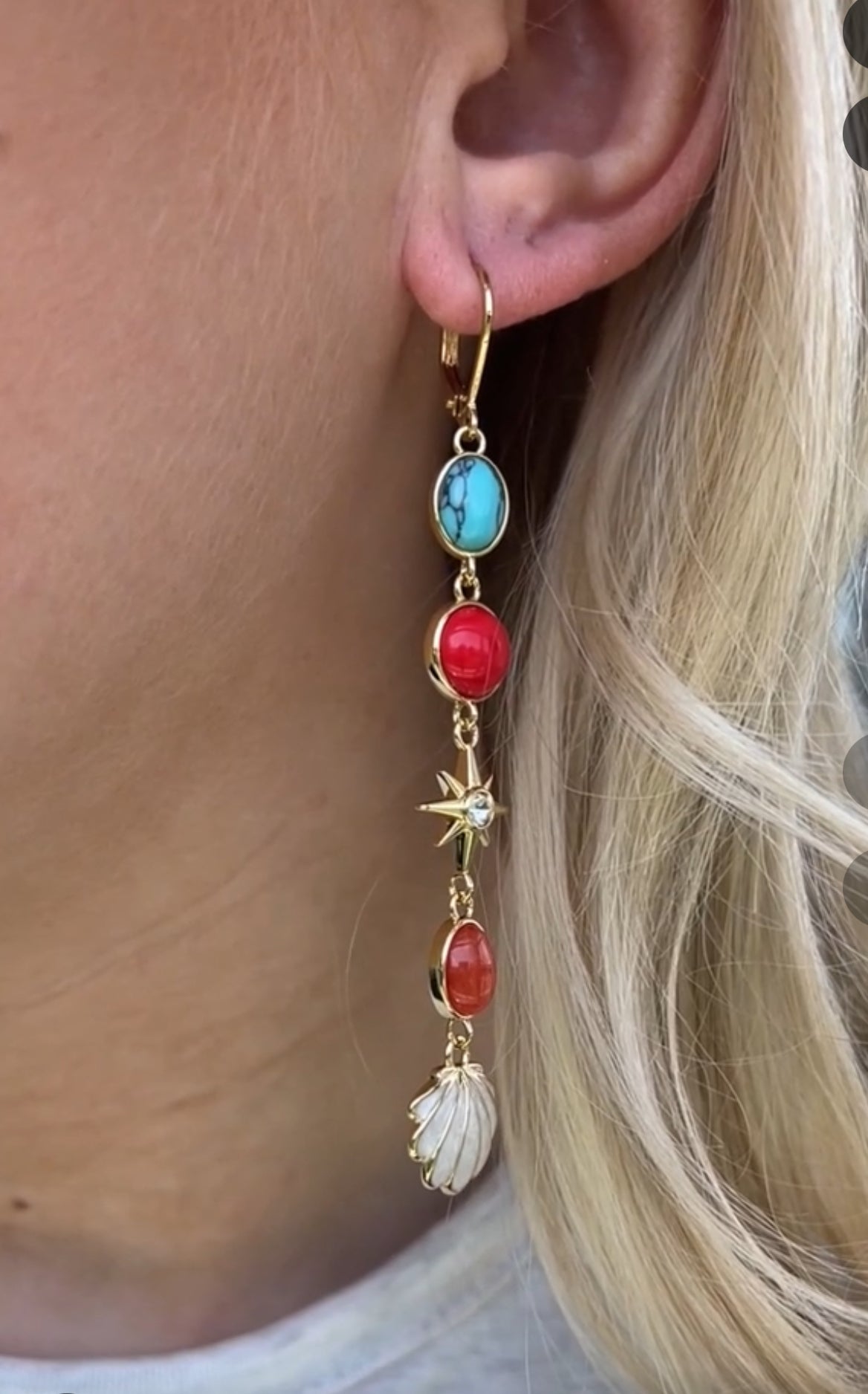 Alex and Ani - Moonlight Beach Linear Earrings