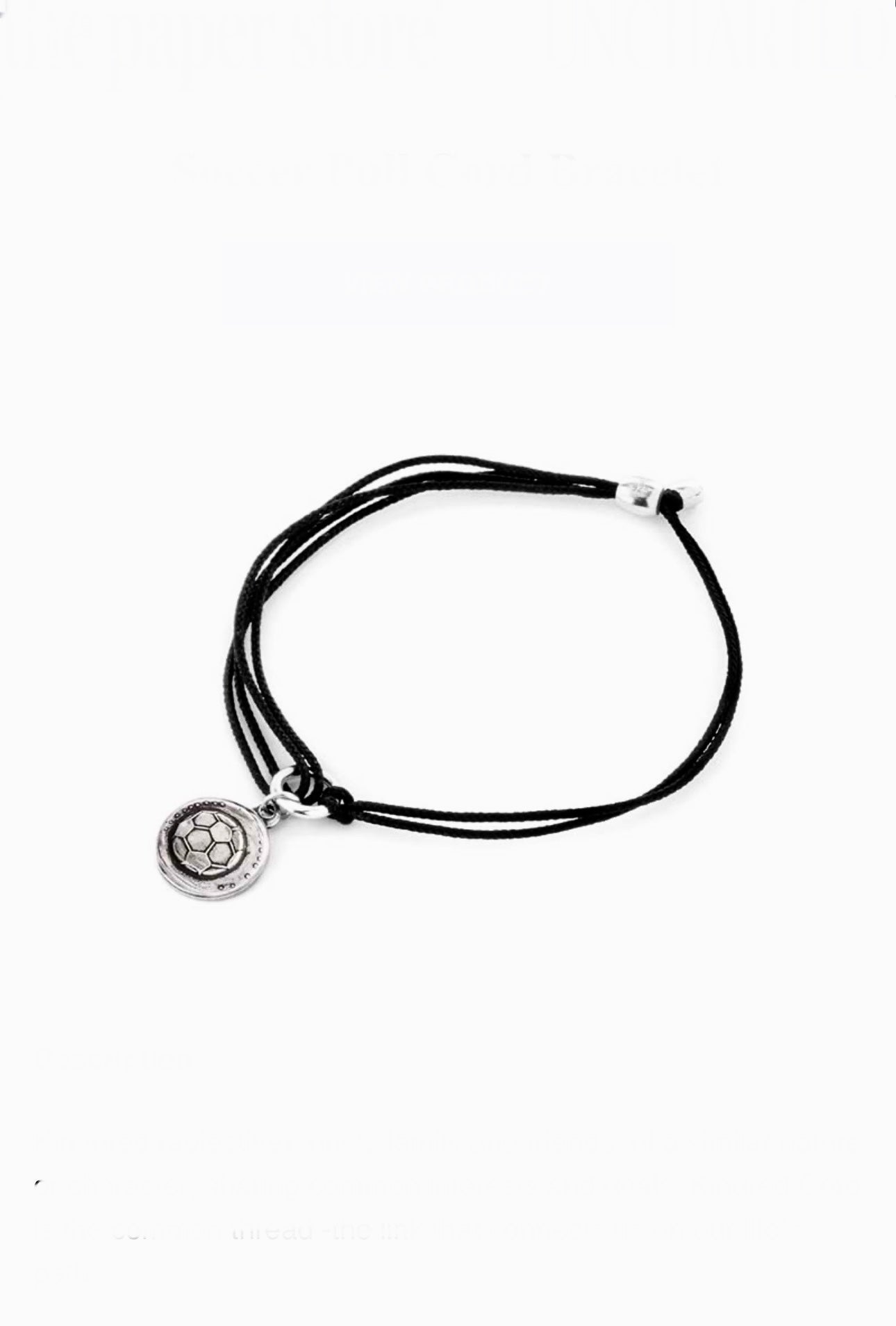 Alex and Ani - Soccer Ball Charm Kindred Pull Cord Bracelet