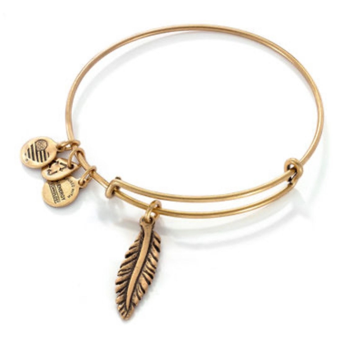 Alex and Ani - Feather Charm Bangle Bracelet