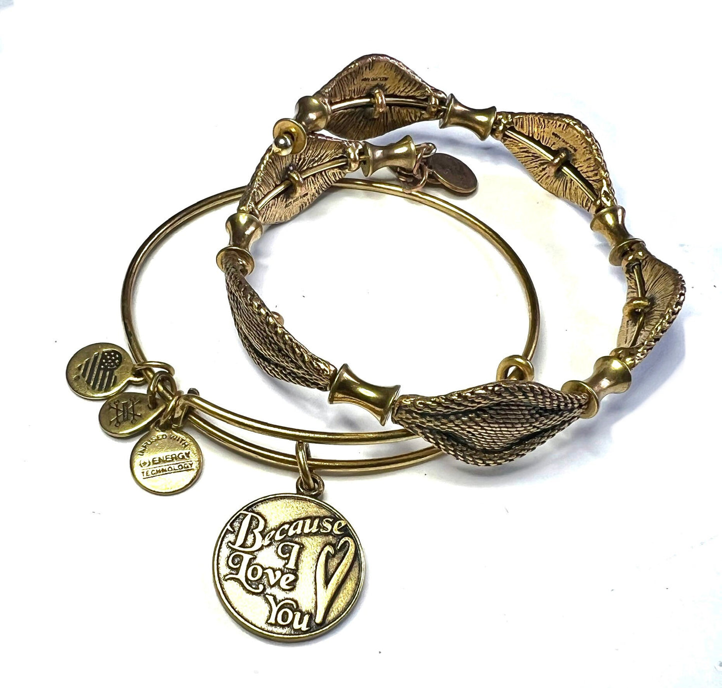 Alex and Ani - SPECIAL Sale - Vintage Sixty-Six Energy Infused Wrap + Because I Love You Set of 2
