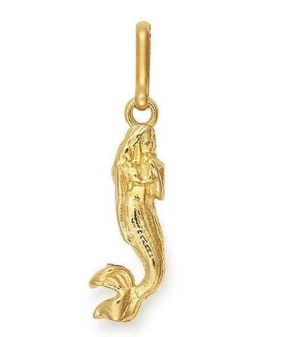 Alex and Ani - 14k Gold Plated Mermaid Station Charm Bracelet Bangle