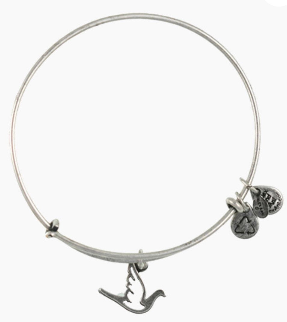 Alex and Ani - Sacred Dove Charm Bangle Bracelet