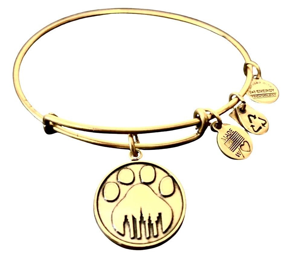 Alex and Ani - Paw Prints of Love Charm Bangle with NY Skyline