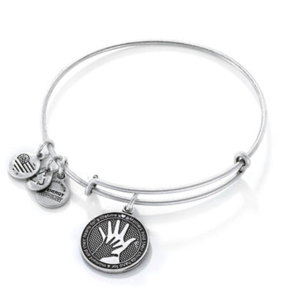 Alex and Ani - Hand Holding Hand Charm Bangle Bracelet
