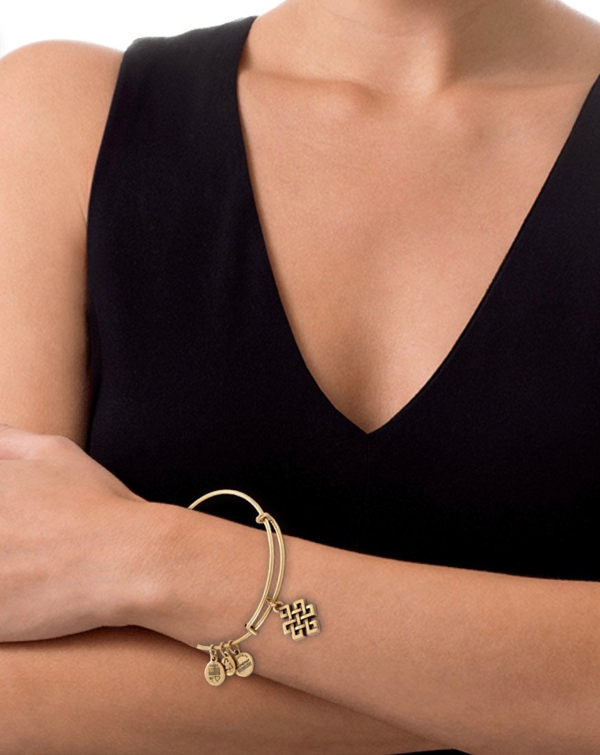 Alex and Ani - Endless Knot Charm Bangle Bracelet