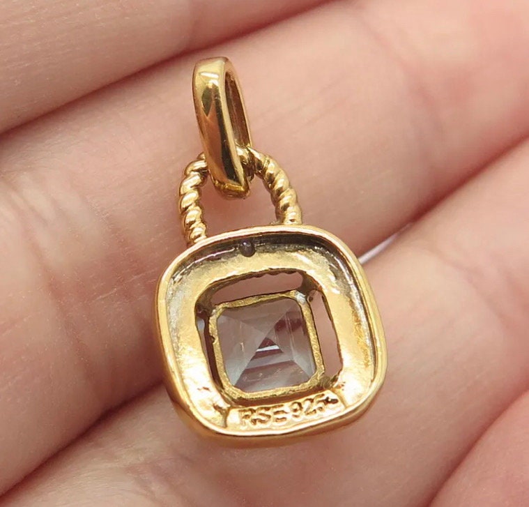 Genuine Real Diamond Accent Blue Topaz with 24” Gold Filled Adjustable Cable Chain