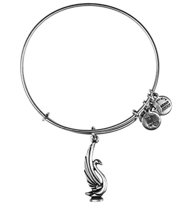 Alex and Ani - Swan Charm Bangle Bracelet