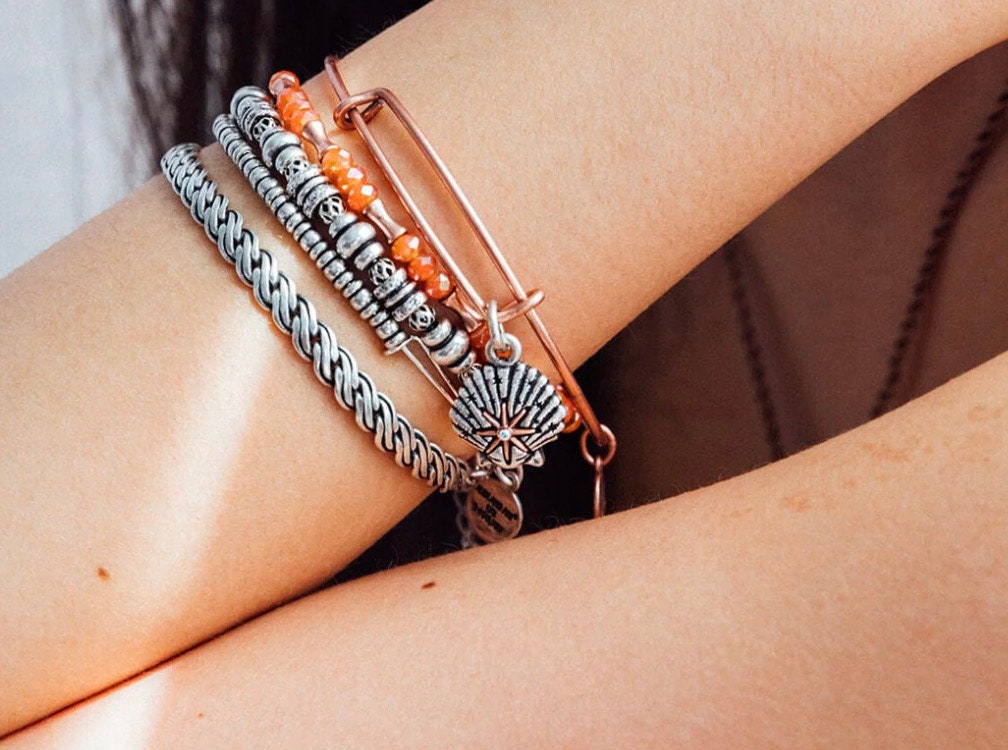 Alex and Ani - Star of Venus Charm Bangle Bracelet
