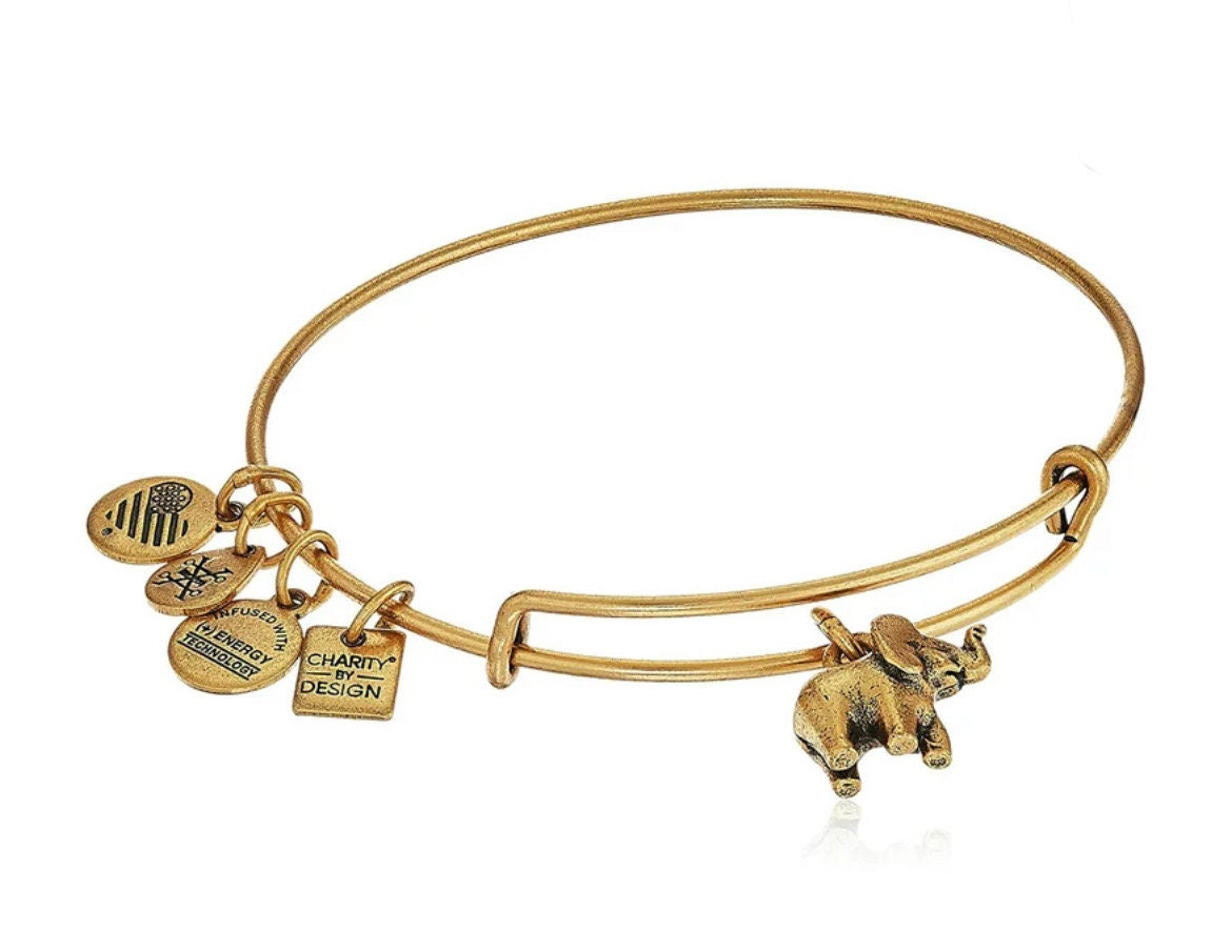 Alex and Ani - Charity by Design, Elephant II Charm Bangle Bracelet