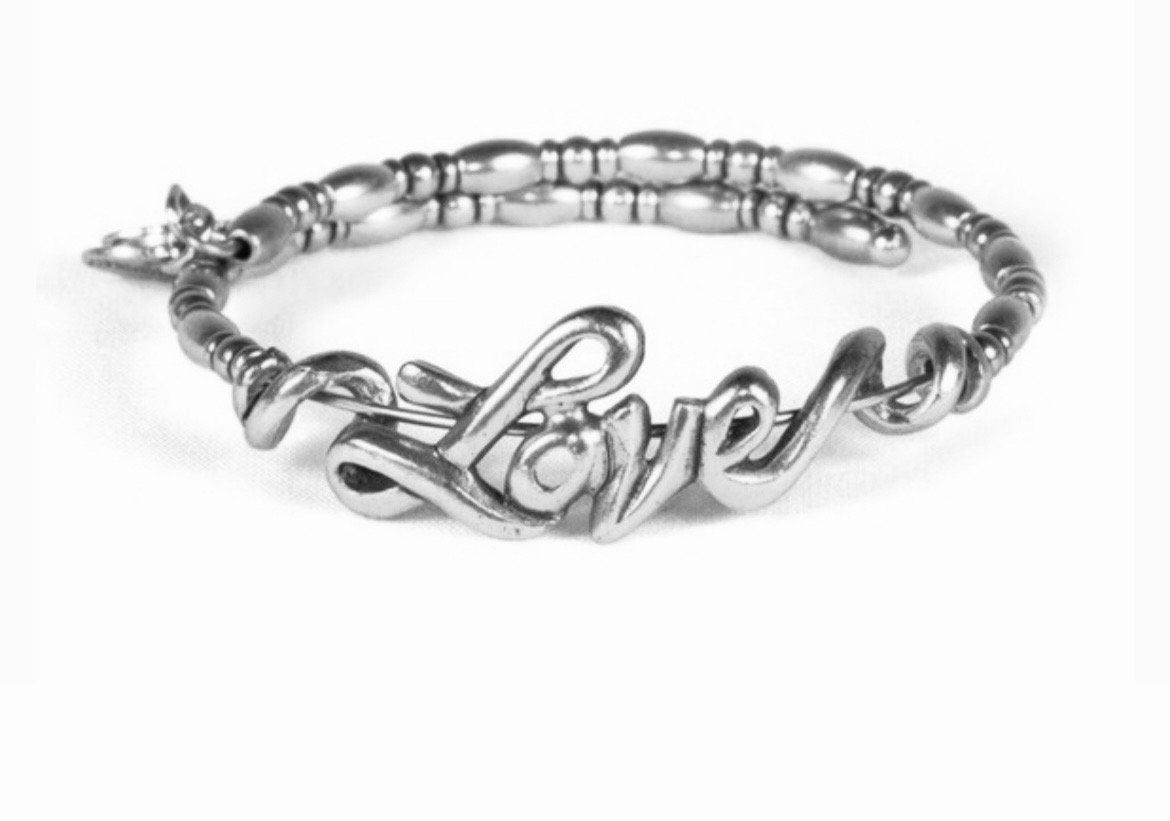 Alex and Ani - Love Beaded Wrap - Vintage Sixty-Six Energy Infused Wrap, Rafaelian Gold/Silver, Bangle Bracelet Gift for Her