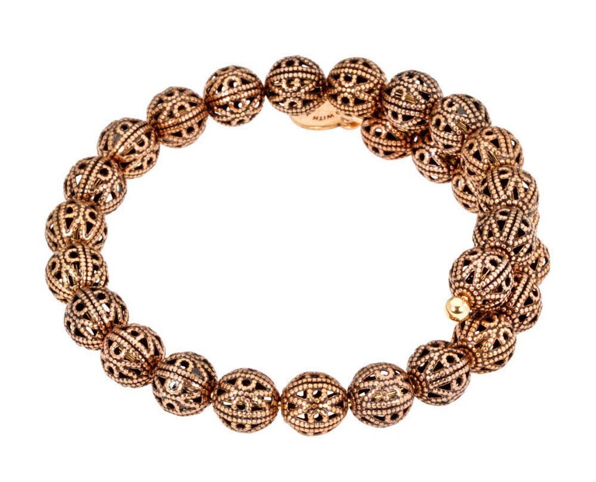 Alex And Ani - Kingston Beaded Rafaelian Silver/Gold Wrap Bracelet Bangle, Stackable, Adjustable, Collector’s Bracelet, Gift for Her