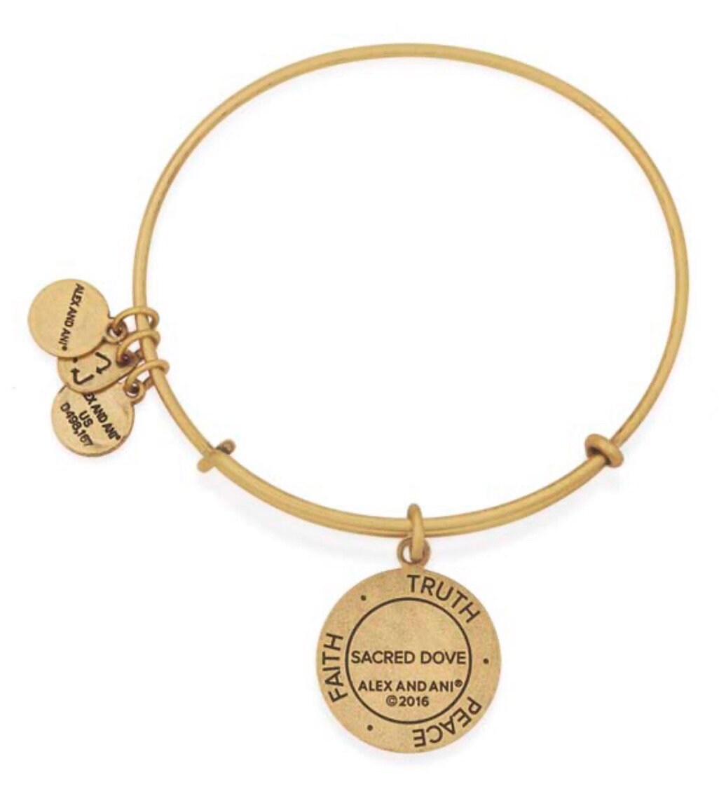 Alex and Ani - Sacred Dove Large Charm Bangle Bracelet