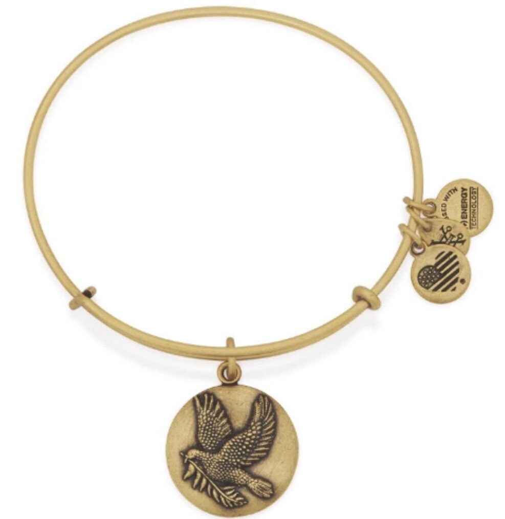 Alex and Ani - Sacred Dove Large Charm Bangle Bracelet