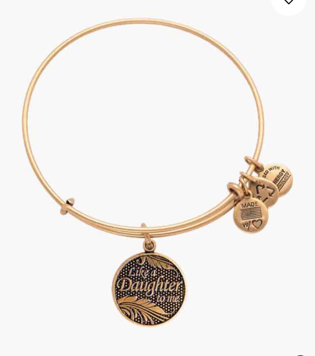 Alex and Ani - Like A Daughter to Me Charm Bangle Bracelet Rafaelian Gold/Silver