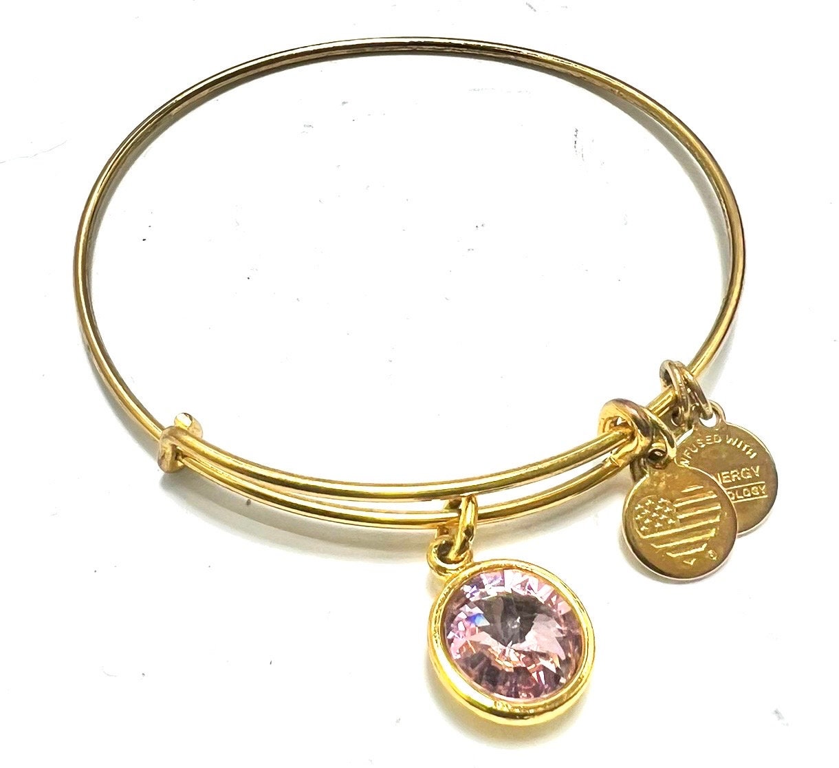 Alex and Ani - June Birthstone, Swarovski Crystal Charm Bangle Bracelet