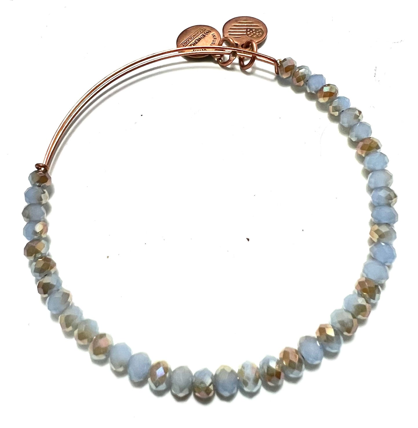 Alex and Ani - Milky Way Beaded Bangle Bracelet - Rafaelian Rose Gold/Gold®, Adjustable & Stackable, Collector’s Gift for Her, NWT + Card