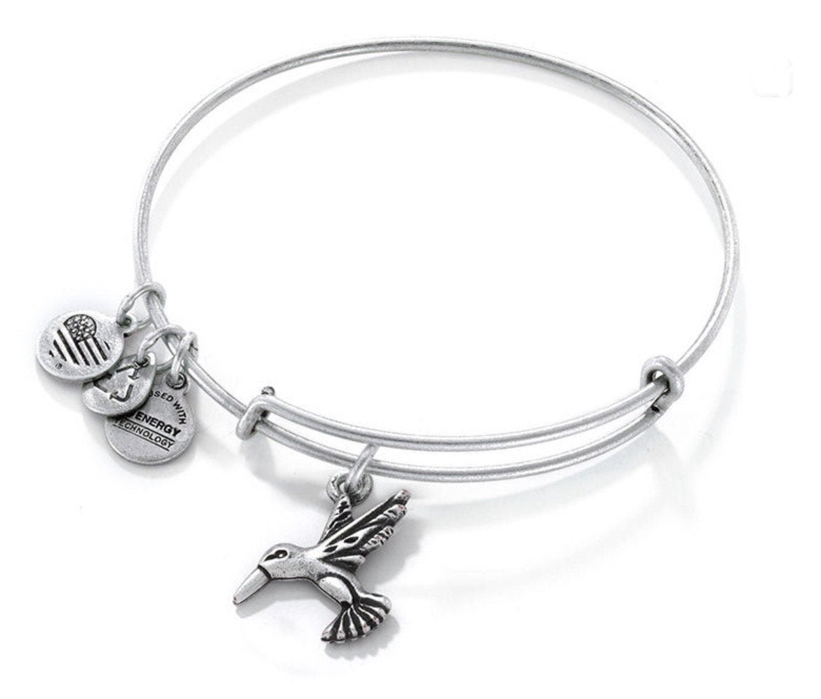 Alex and Ani - Hummingbird Charm Bangle Bracelet