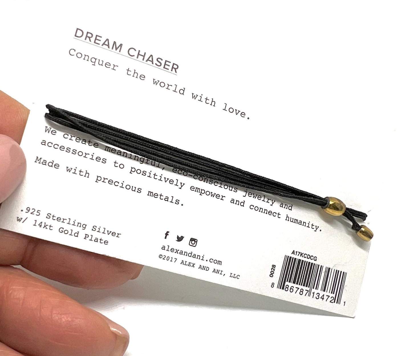 Alex and Ani - Dream Chaser Charm Kindred Pull Cord Bracelet